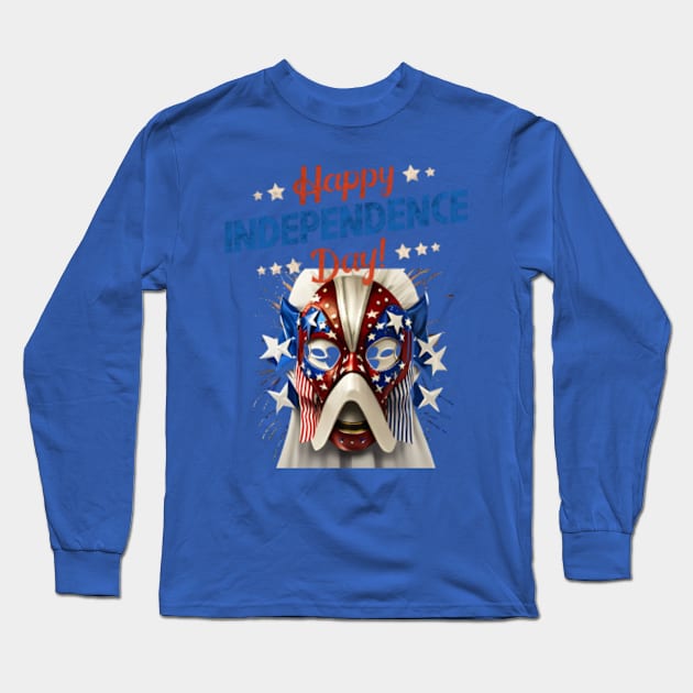 happy independance day Long Sleeve T-Shirt by PixelSymphony